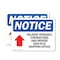 Signmission Delivery Entrance Contractors OSHA Notice Sign, Plastic, 10in W x 7in L, 2PK OS-2PACK-NS-P-710-L-10968 - alternate 1